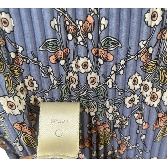 Max Studio Women's Crepe Pleated Blouse - Colorful Size M Trumpet Sleeve - Picture 6 of 6